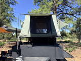 Off-Road Overland Trailer w/ Rooftop Tent, Awning & Camp Kitchen