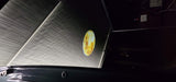 RV rental outdoor cinema: A planet projected onto a large RV awning at night. Great for camping movie nights!