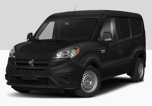 This black Ram ProMaster City cargo van is a versatile rv rental option, great for utility or small camper conversions.