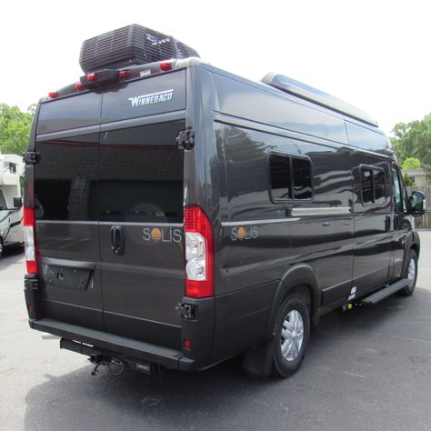 Dark gray Winnebago Solis camper van