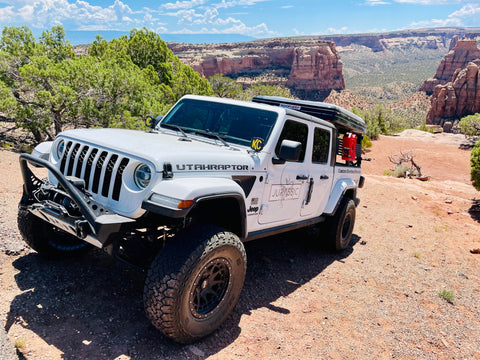 2021 Jeep Gladiator with XL Roofnest tent overland rental