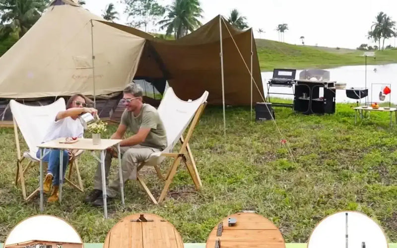 KingCamp Bamboo Folding Table — new camp furniture for sale (photo 4) — photo 4