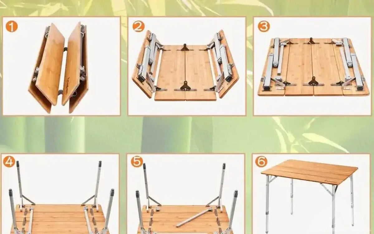 KingCamp Bamboo Folding Table — new camp furniture for sale