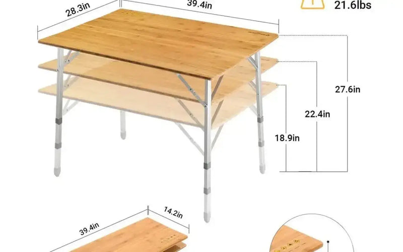 KingCamp KC3928 USVC2 Folding Table — used camp furniture for sale (photo 2) — photo 2