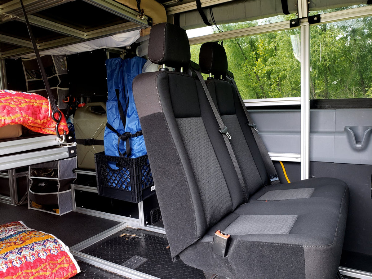  parked on grass. Ready for adventure!|Versatile rv rental interior with bunk beds & modular design — photo 5