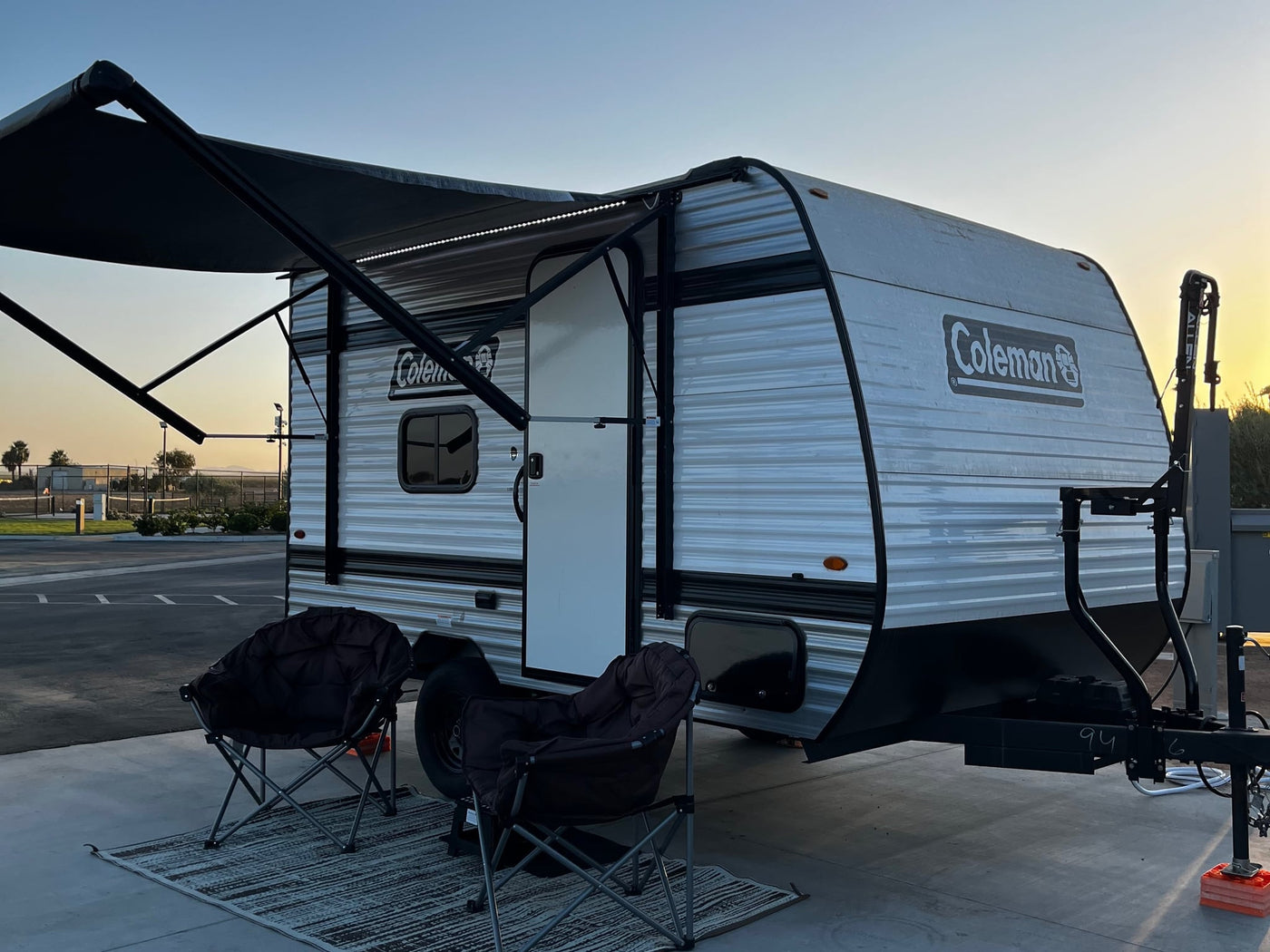 RV rental: Coleman travel trailer with awning & LED lights — photo 1