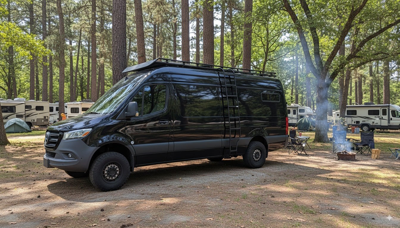 The Black Panther - 4 x 4 Custom Sprinter Van - Pet Friendly! — photo 9