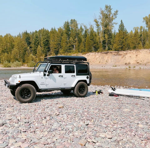 Jeep Wrangler Sahara Unlimited with IKamper Roof Top Tent — photo 4