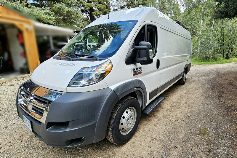  and Alpine infotainment system.|RV rental interior: driver's cockpit — photo 5