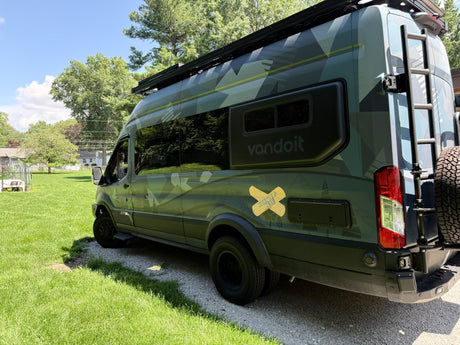 Custom Vandoit camper van for an rv rental