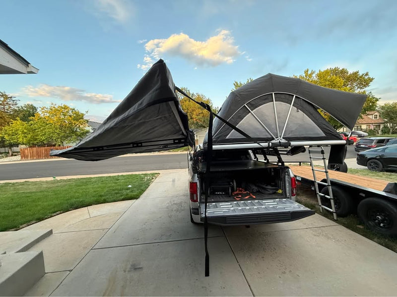 Free Spirit Recreation Rooftop Tent and Awning with RCI Bed rack in Frederick, CO (photo 5) — photo 5