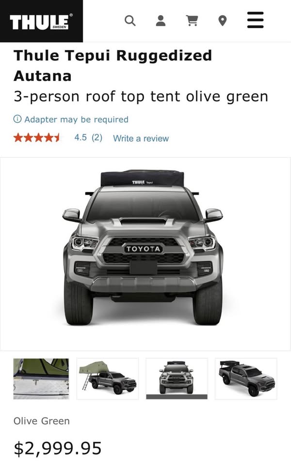 Thule Rooftop Tent — photo 3