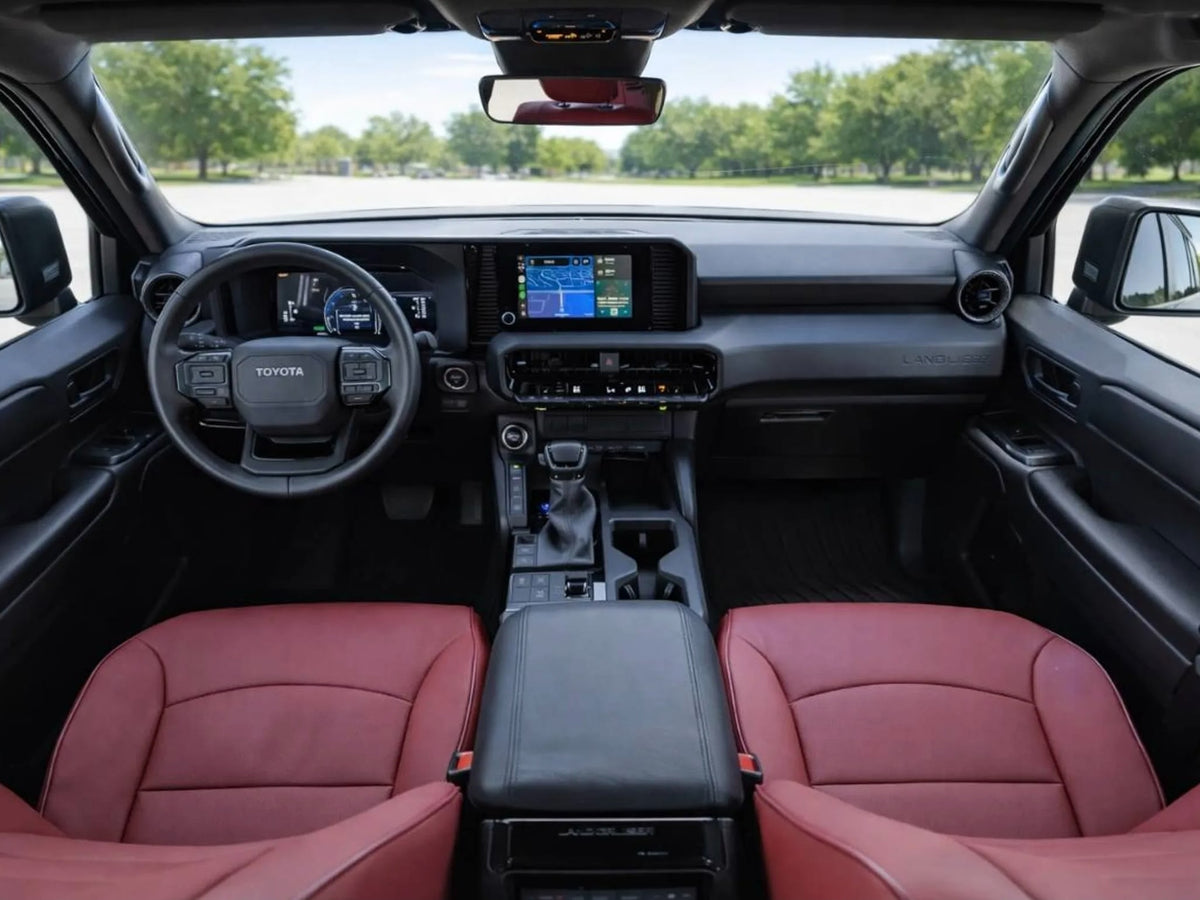  ideal for an off-road RV rental adventure.|Toyota Land Cruiser interior: modern dashboard — photo 4