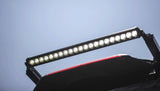 Bright LED light bar on an RV rental, ready for enhanced visibility during night adventures.