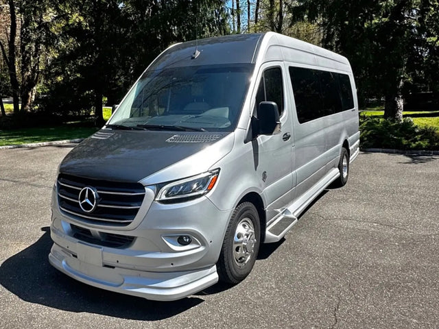 Silver Mercedes-Benz Sprinter rv rental
