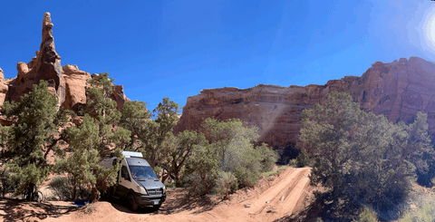 Jean Claude Damme Van - Cozy Off-Grid 4 Season Adventure Van! overland rental