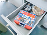 An essential first aid kit for home, work, or travel, neatly stored in a drawer – perfect for your RV rental.