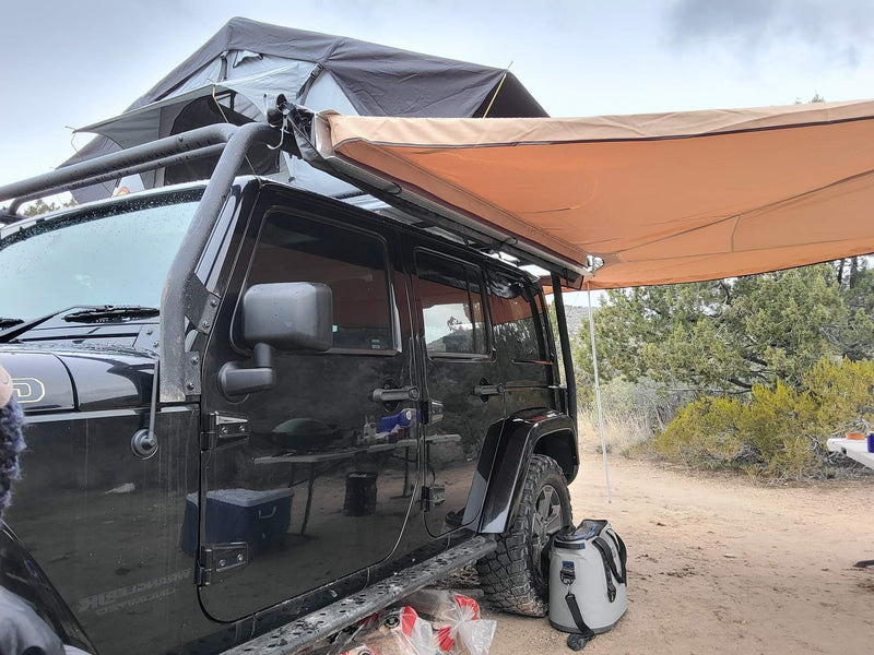  ideal for your next RV rental adventure.|View from a vehicle on a dirt road through dry — photo 3