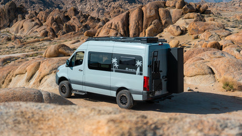 AquaVAN | Sandy Vans Scout | 2024 MB Sprinter 144 AWD overland rental