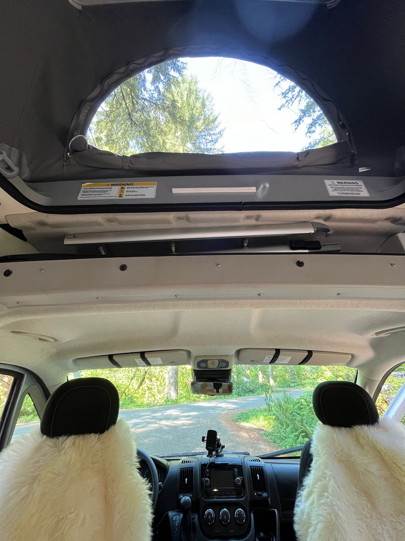  and comfy slippers. Ideal for a nature retreat.|Perfect spot for your RV rental getaway: a serene forest campsite with log bench and fire pit — photo 7