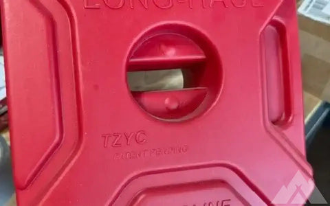 Long Haul 1.3 gallon, hard plastic fuel jug