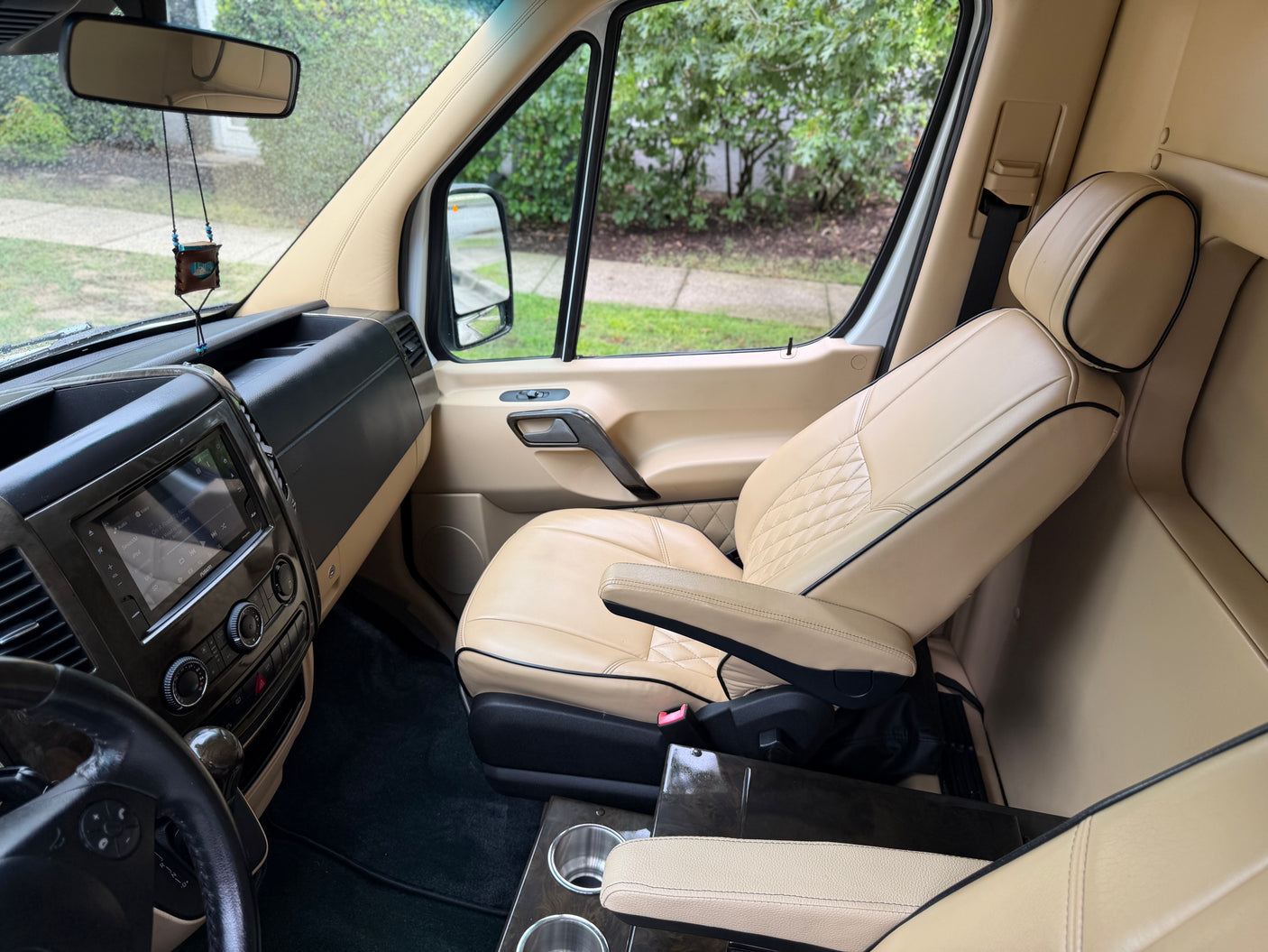 Luxury Mercedes Coach | Massage Chairs & Bathroom