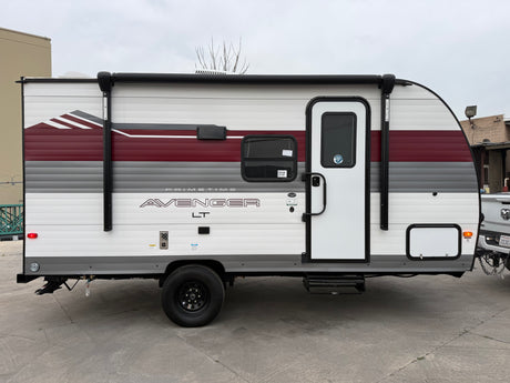 This Primetime Avenger LT travel trailer is ready for your next RV rental adventure or road trip.