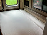  and sink.|Compact RV rental wet bath with a stainless steel sink