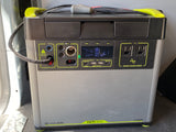 A Goal Zero Yeti 3000X portable power station for an RV rental. Its battery is 96% charged, showing 12W input.