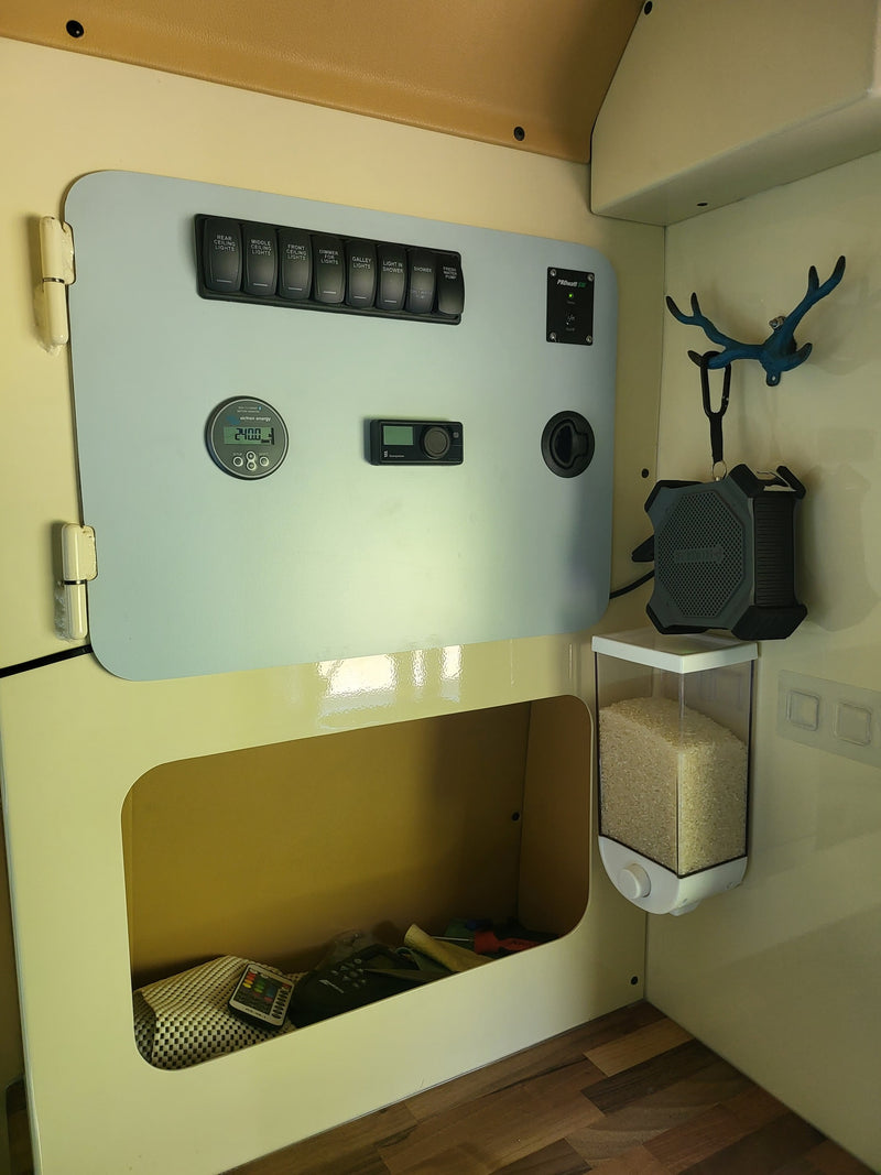  and a happy dog enjoying the view.|Cozy rv rental interior with kitchen — photo 13