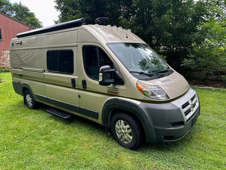  ideal for your next rv rental adventure or camping trip.|Light olive Winnebago Travato camper van