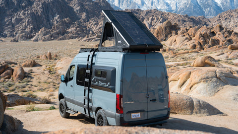 Antonio Vanderas | Sandy Vans Captain Quarters | 2025 MB Sprinter 144 AWD overland rental