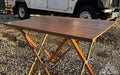 MAHOGANY CAMPAIGN FURNITURE TABLE!