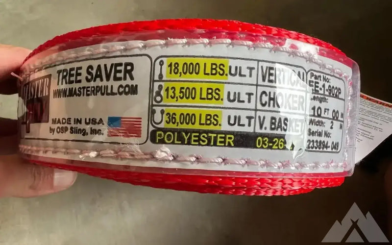 Master Pull Tree Saver 4x4 Recovery Strap — new gear for sale — photo 1