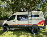 Storyteller Overland Mode 4x4 camper van, ideal for your next rv rental adventure. Equipped for off-road travel.
