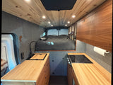  revealing a wooden interior