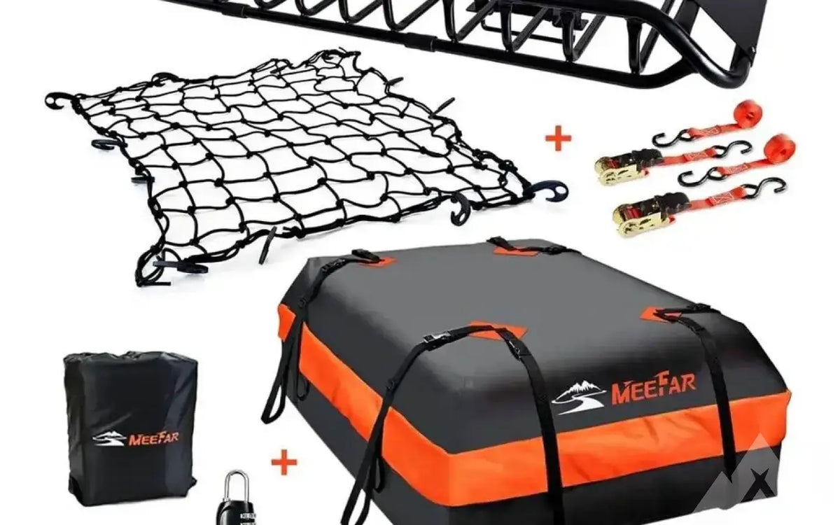 Meefar roof rack with waterproof bag,staps etc — new racks for sale (photo 2) — photo 2