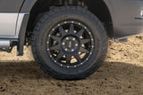 Heavy-duty BFGoodrich All-Terrain tire and black Method wheel on an RV rental, perfect for off-road travel.