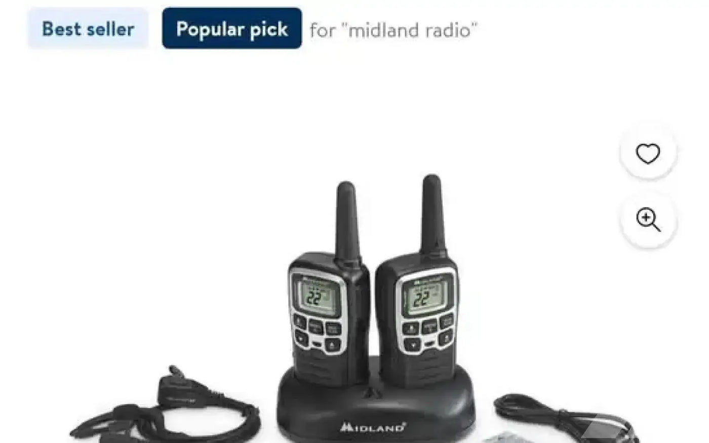Midland 2 way radio set NIP — used gear for sale (photo 3) — photo 3