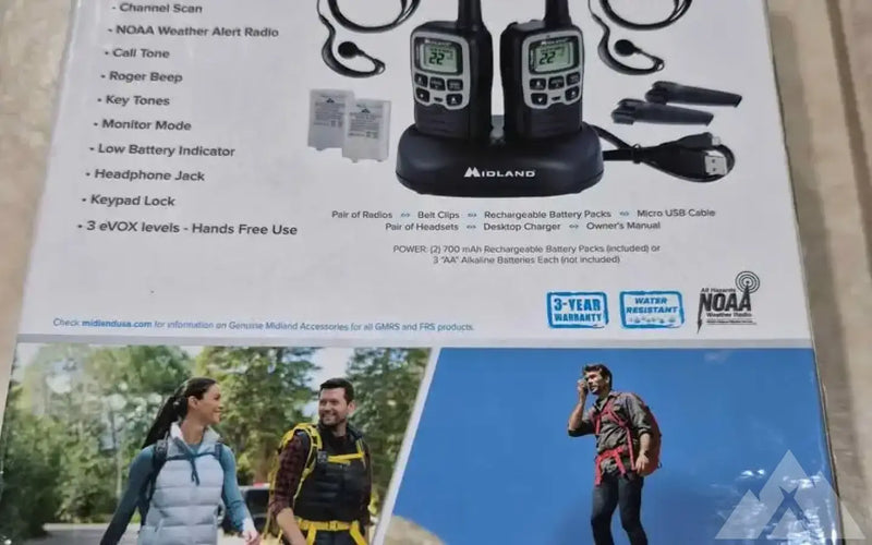 Midland 2 way radio set NIP — used gear for sale (photo 2) — photo 2