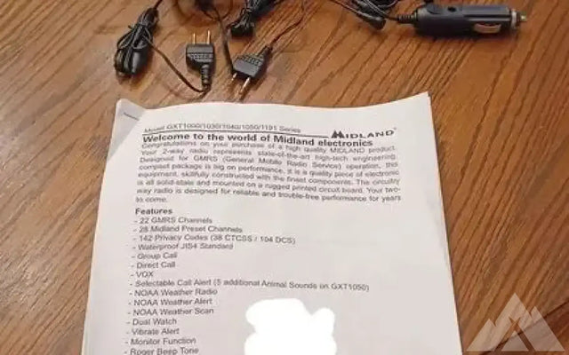 Midland gxt1000vp4 GMRS Radios — photo 3