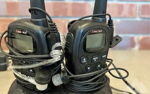 Midland xtra talk 2 way radio set with earpieces