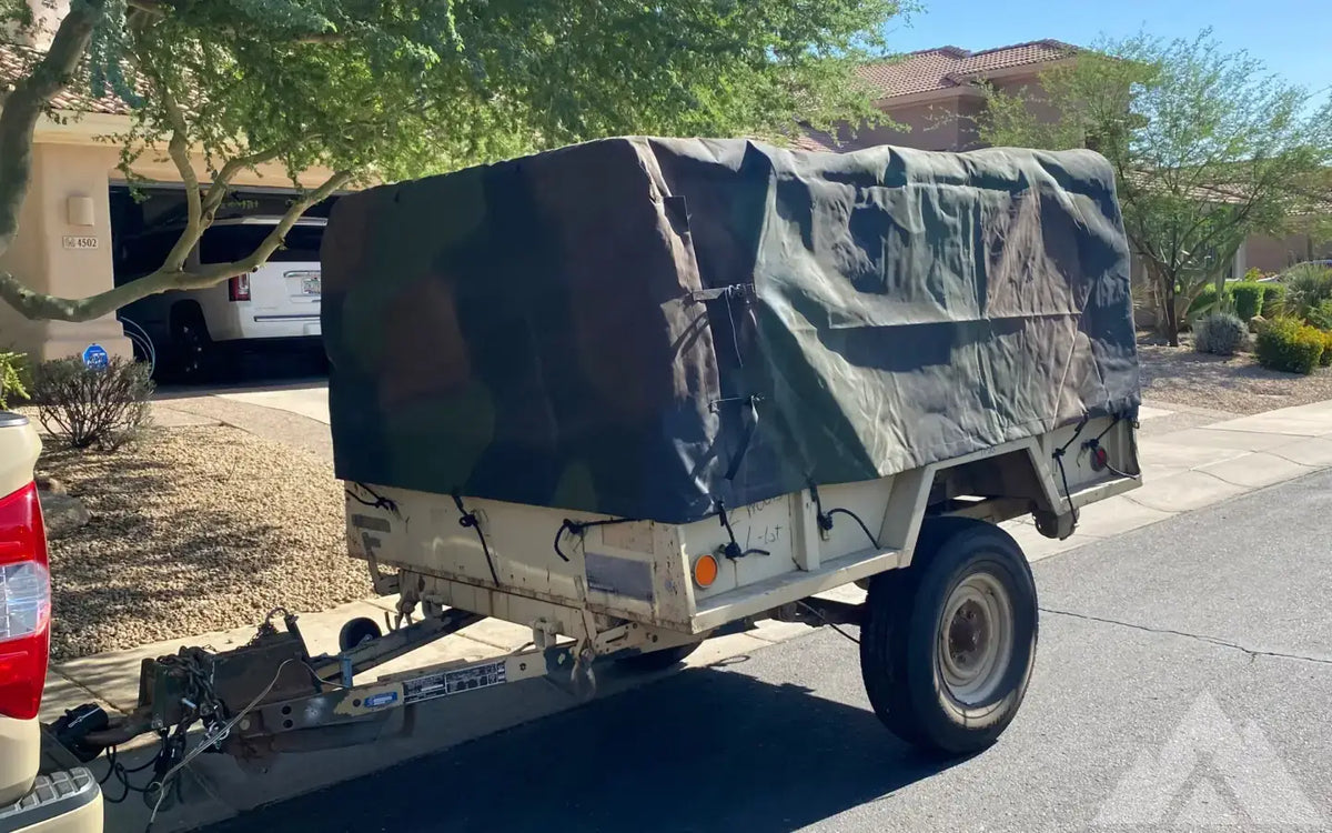 Military Camping Trailer - M101A2 w/ Rooftop Tent — used overland trailer for sale in Phoenix, AZ (photo 7) — photo 7