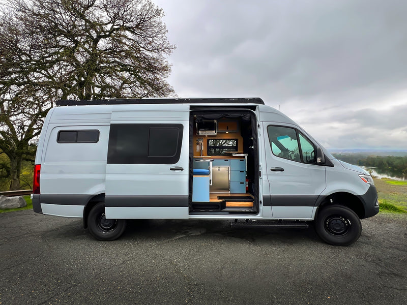 Explore in style with this light grey rv rental camper van — photo 1