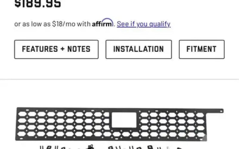 Rough Country Molle Panels — new molle panels for sale (photo 4) — photo 4