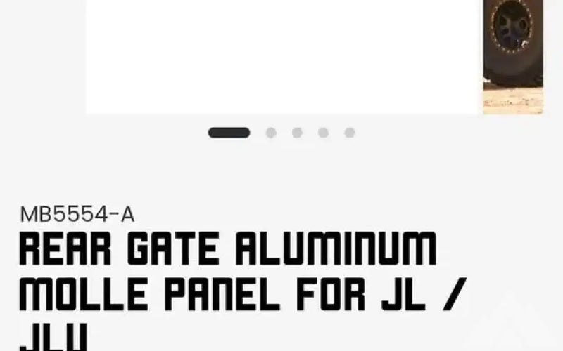 Motobuild rear gate Mille panel — new molle panels for sale (photo 4) — photo 4