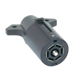 RV trailer wiring adapter (7-pin plug) for seamless electrical connections, essential for your RV rental towing.