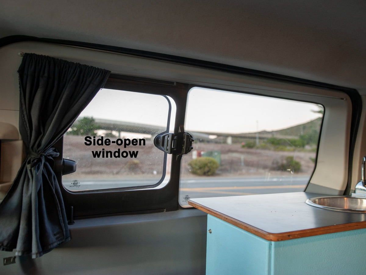  ideal for road trips and camping by scenic waters.|Silver Ford Transit rv rental van with Idaho plates — photo 9