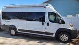 White Thor Sequence camper van, parked outside on a sunny day, ideal for your next RV rental adventure.