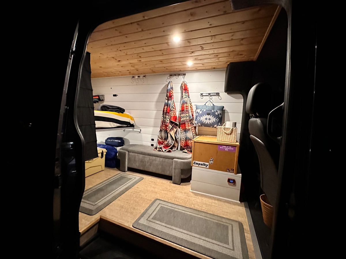  embracing van life and outdoor living.|Scenic winter drive to a snow-covered ski mountain — photo 2